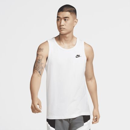 Męska koszulka bez rękawów Nike Sportswear Club - Biel