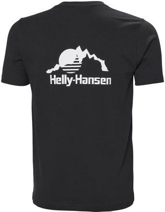 Męska Koszulka z krótkim rękawem Helly Hansen YU Patch T-Shirt 53391_993 – Czarny