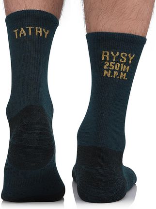 Tatry - Rysy - skarpety trekkingowe Black Peak Light - Wełna Merino HyperPerformance