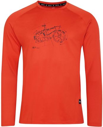 Koszulka męska Dare 2b Tech Long Sleeve Tee Wielkość: L / Kolor: pomarańczowy