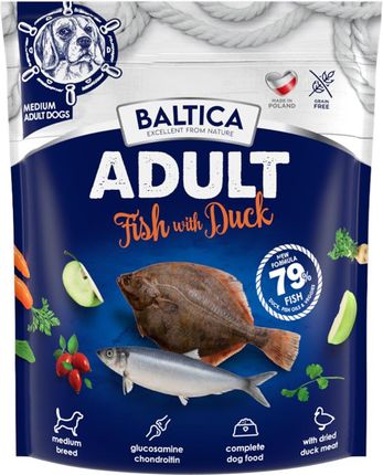 Fish with Duck M - dla psów średnich ras - Baltica - 1 kg