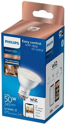 Philips Smart LED Żarówka GU10 PAR16 4,7 W (50 W), ciepła biel (929002448121)