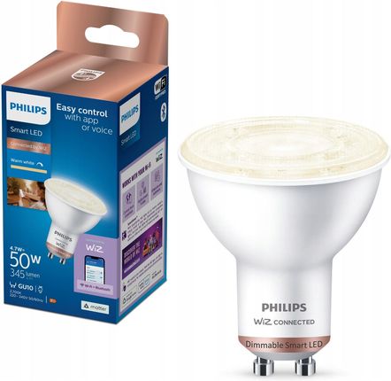 Philips Smart LED Żarówka GU10 PAR16 4,7 W (50 W), ciepła biel (929002448121)