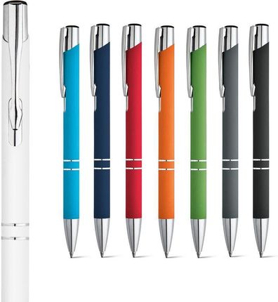 Upominkarnia Beta Soft. Aluminiowy Długopis O Gumowym Wykończeniu