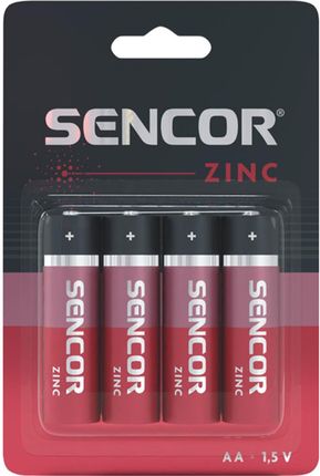 Sencor Bateria cynkowo-węglowa AA 1.5V 4-pack (SBAR64BPAAZN)