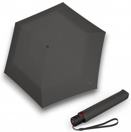 Knirps U.200 Dark Grey Elegancki Damski Parasol W Pełni Automatyczny