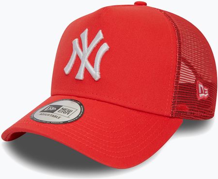 New Era Czapka Z Daszkiem Męska League Essential Trucker York Yankees Bright Red