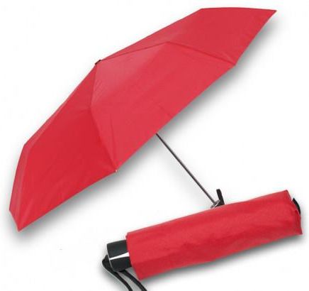 Doppler Mini Fiber Uni Damski Czerwony Parasol Składany
