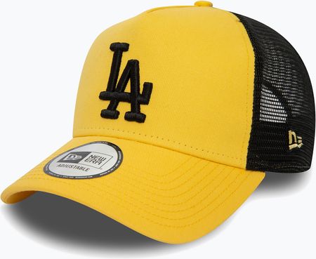 New Era Czapka Z Daszkiem Męska League Essential Trucker Los Angeles Dodgers Yellow
