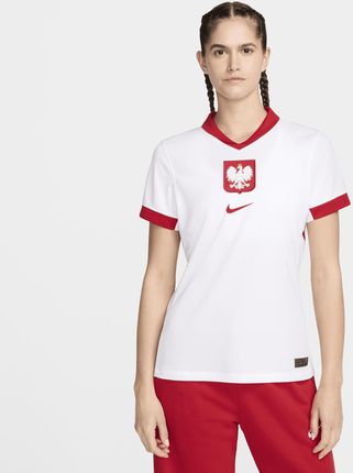 Damska koszulka piłkarska Nike Dri-FIT Polska Stadium 2024/25 (wersja domowa) (replika) - Biel