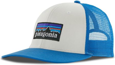 Czapka z daszkiem Patagonia P-6 Logo Trucker white w/wessel blue