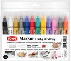 Toma Marker Akrylowy 12 Kolorów -