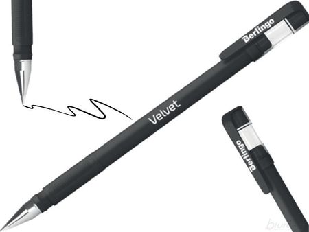 Berlingo Długopis Żelowy Velvet 0,5Mm Czarny