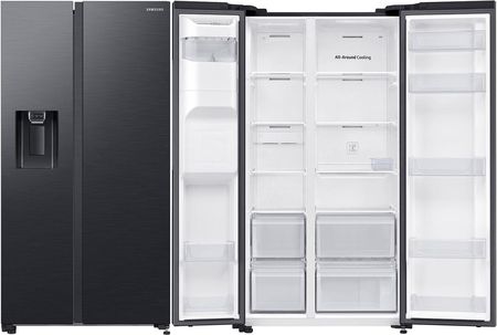 nicho★ページ③ Lodówka Samsung RS65DG5403B1EO Side by Side 178 cm Srebrna
