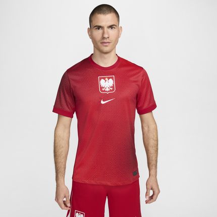 Męska Koszulka Piłkarska Nike Dri-Fit Polska Stadium 2024/25 Replika Czerwony