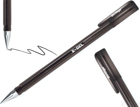 Berlingo Długopis Żelowy X-Gel 0,5mm Czarny