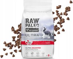 RAW PALEO ULTRA BEEF PUPPY MEDIUM/LARGE 2kg - sucha karma z wołowiną dla szczeniąt ras średnich i dużych