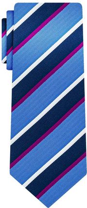 Krawat niebieski w poprzeczne pasy EM 20