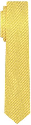 Krawat żółty z fakturą EM 31