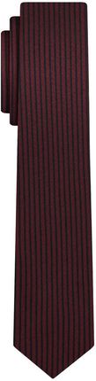 Krawat bordowy w pionowe pasy EM 15
