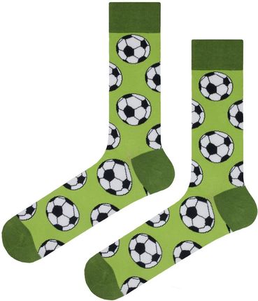 Skarpety kolorowe zielone w piłkę nożną EM