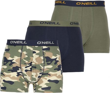 Męskie bokserki O'neill Men Boxer Camo & Plain 3pk rozmiar M