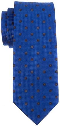 Krawat niebieski w kwiaty EM 82