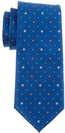 Krawat niebieski w mikrowzór EM 28