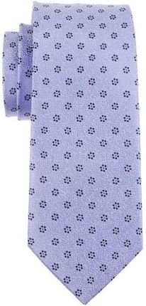 Krawat fioletowy mikrowzór EM 67