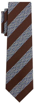 Krawat brązowy w paski EM 27