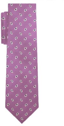 Krawat fioletowy w paisley EM 39