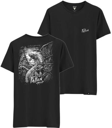 koszulka FALLEN - Dragon Tee Black/White (Chris Cole) (BLACK WHITE) rozmiar: XXL