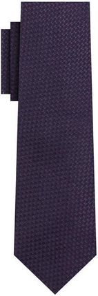Krawat jedwabny fioletowy w mikrowzór EM 27