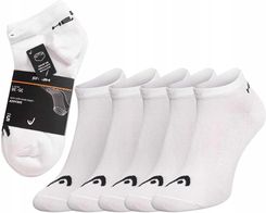 Zdjęcie Head Skarpety Skarpetki Stopki Sneaker 5P White r.43-46 - Czempiń