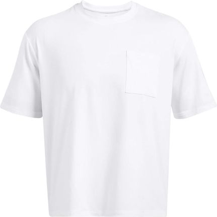 Męska koszulka treningowa Under Armour UA Meridian Pocket SS - biała