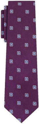 Krawat fioletowy w kwiatki EM 5