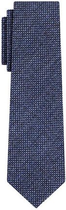 Krawat z wiskozy niebieski gładki EM 20