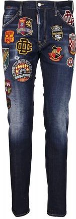DSQUARED2 męskie jeansy spodnie Patch Wash Cool Guy Jeans -50%