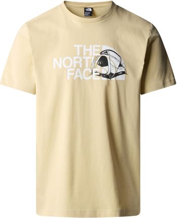 Koszulka męska The North Face S/S GRAPHIC HALF DOME beżowa NF0A89543X4