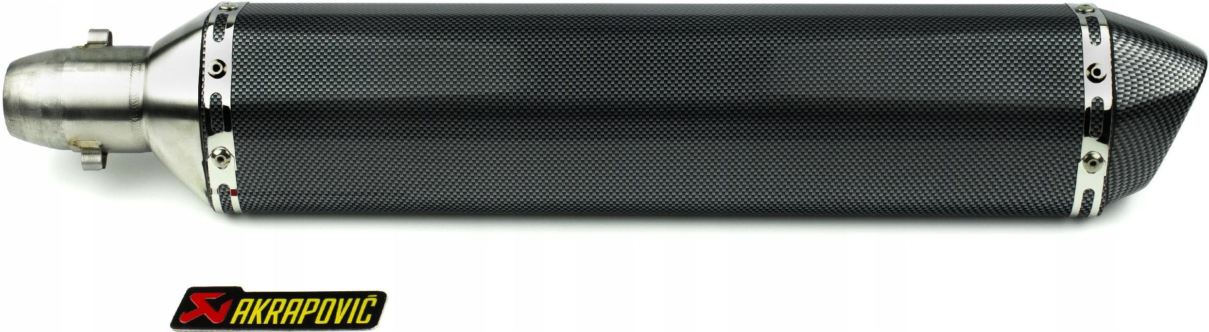 Racepro Sportowy Wydech Tłumik Długi Extra Long 565mm Carbon