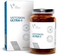 VET EXPERT VETOSKIN ULTRA 60kaps - preparat na skórę i sierść dla psów i kotów