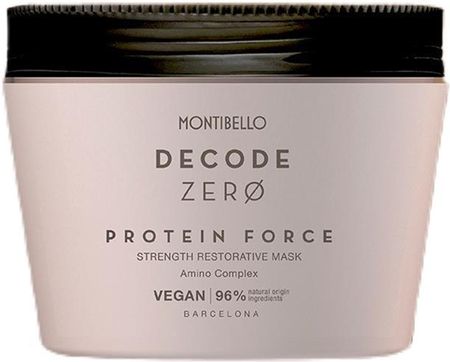 Montibello Decode Zero Protein Force Maska do włosów odbudowująca 250ml