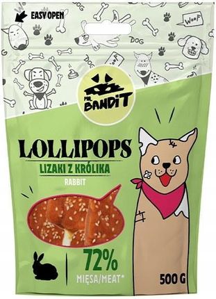Mr. Bandit Lollipops Lizaki Z Królika 500G