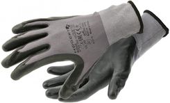 Zdjęcie Högert Bode Rękawice Ochronne Nylon/Spandex Powlekane Nitrylem Z Mikropianki Szare/Czarne 11 - Gliwice