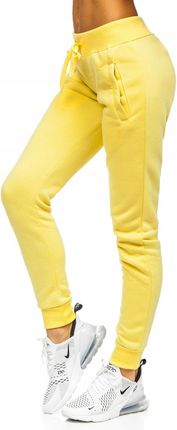 Spodnie Damskie Dresowe Żółte CK-01-33 Denley_m