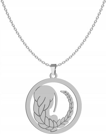 Srebrny Naszyjnik Znak Zodiaku PANNA Srebro 925 Prezent Urodziny Biżuteria GRAWER GRATIS