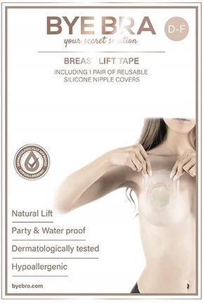Taśmy do biustu i nakładki silikonowe - Bye Bra Breast Lift & Silicone Nipp