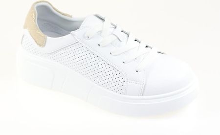 Skórzane sneakersy damskie Evento 24SP18-7102 biały