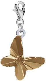 Srebrny Charms Motyl Kryształ 925 Prezent Urodziny Biżuteria DEDYKACJA GRATIS