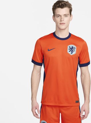 Męska Koszulka Piłkarska Nike Dri Fit Holandia Stadium 2024 Wersja Domowa Replika Pomarańczowy
